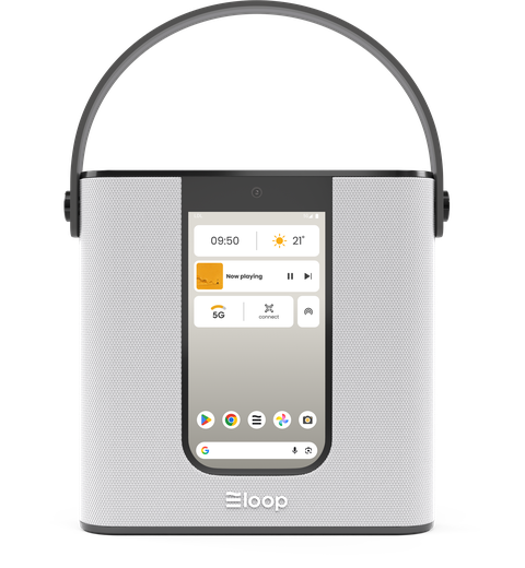 loopTwo in grey with a black handle
